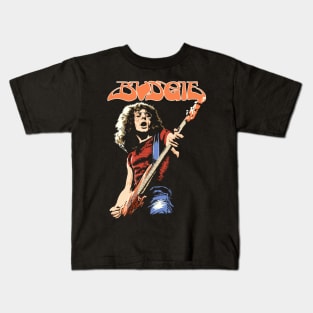 Budgie Band Burke Shelley Guitar Kids T-Shirt